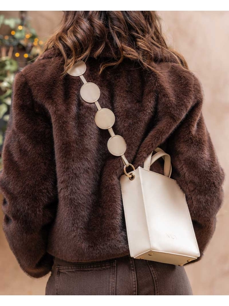 ASA BOLSO CÍRCULOS BEIGE