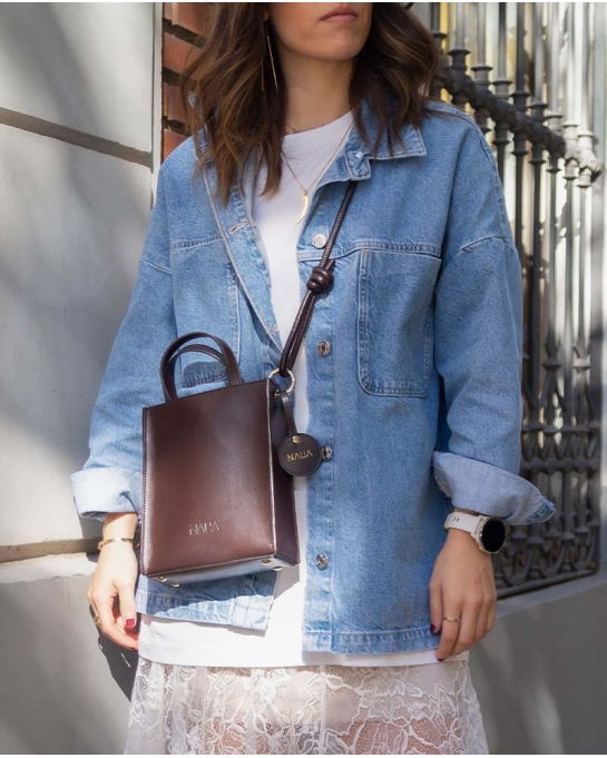 ASA BOLSO TUBULAR CHOCO