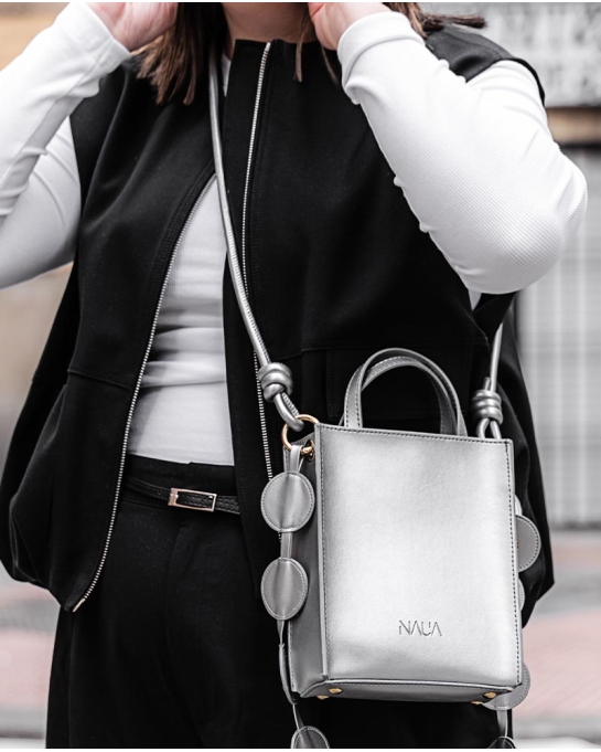 ASA BOLSO TUBULAR PLATA