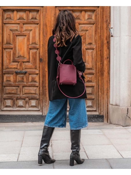 ASA BOLSO CÍRCULOS BURDEOS