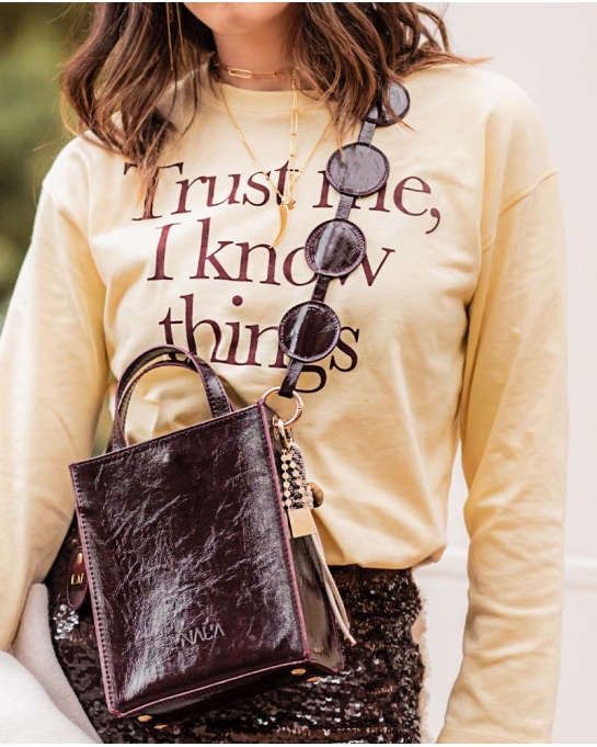 ASA BOLSO CÍRCULOS CHERRY