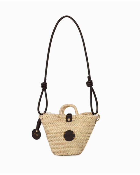 CAPAZO RAFIA PERSONALIZADO CHOCO