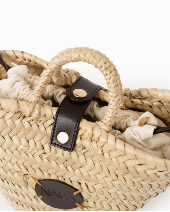 CAPAZO RAFIA PERSONALIZADO CHOCO