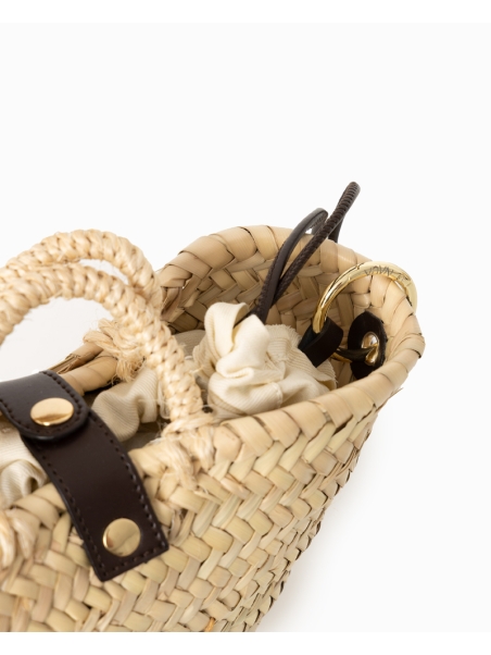 CAPAZO RAFIA PERSONALIZADO CHOCO