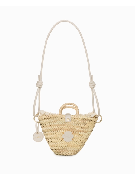 CAPAZO RAFIA PERSONALIZADO BEIGE