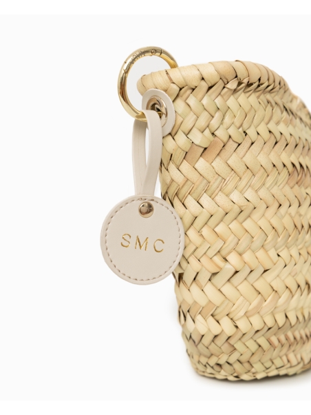 CAPAZO RAFIA PERSONALIZADO BEIGE