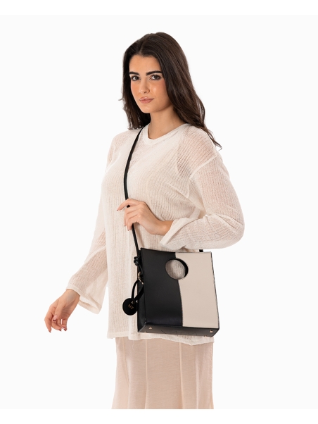 BOLSO ÁUREA NEGRO BEIGE
